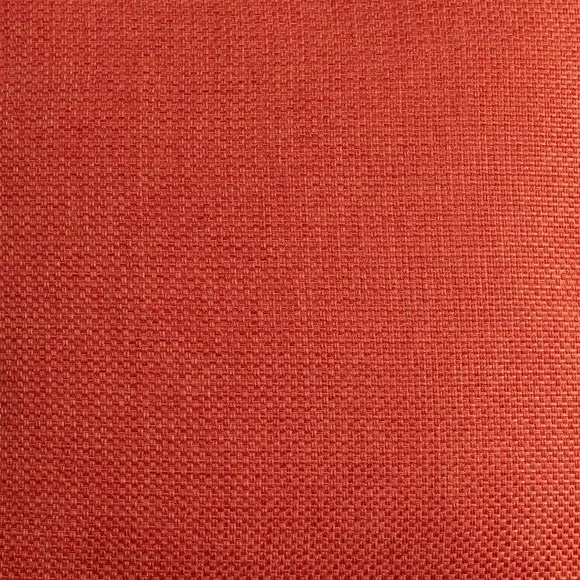 Square Cushion with Removable Cover - Orange, Fabric
