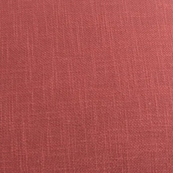 Square Cushion with Removable Cover - Red, Cotton