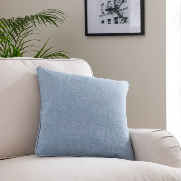 Square Cushion with Removable Pad - Ashley Blue, Polyester image