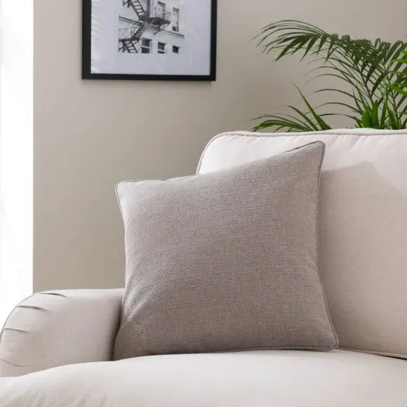 Square Cushion with Removable Pad - Fawn, Polyester