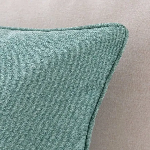 Square Cushion with Removable Pad - Jade Mist, Polyester