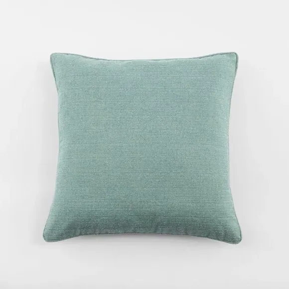 Square Cushion with Removable Pad - Jade Mist, Polyester