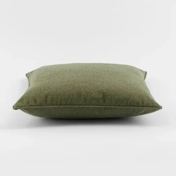 Square Cushion with Removable Pad - Olive, Polyester