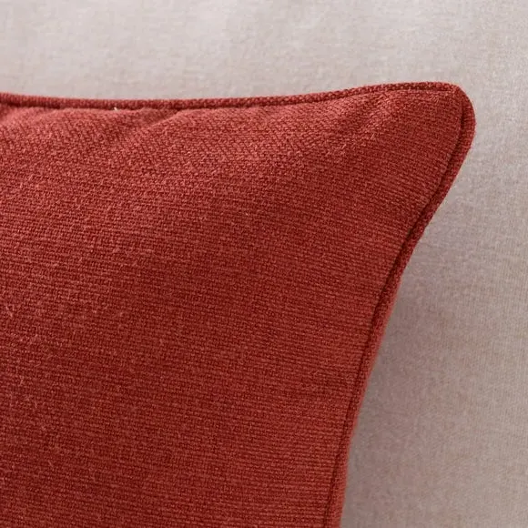 Square Cushion with Removable Pad - Russet, Polyester