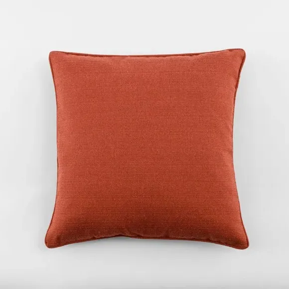 Square Cushion with Removable Pad - Russet, Polyester