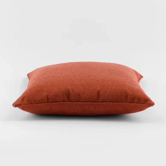 Square Cushion with Removable Pad - Russet, Polyester