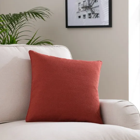 Square Cushion with Removable Pad - Russet, Polyester