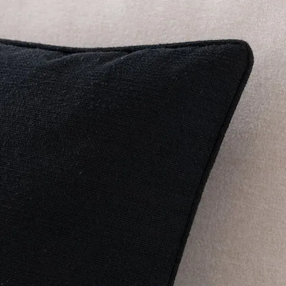 Square Cushion with Removable Pad - Soot, Polyester