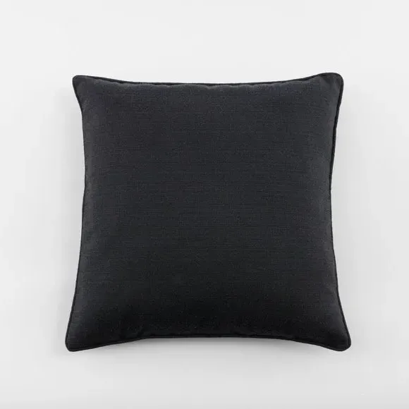 Square Cushion with Removable Pad - Soot, Polyester