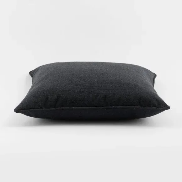 Square Cushion with Removable Pad - Soot, Polyester