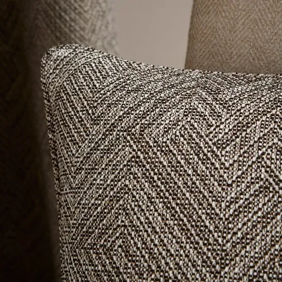 Square Cushion with Textured Design - Light Brown
