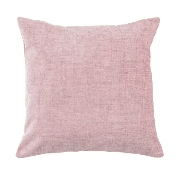 Square Cushion with Zip - Blush, Chenille