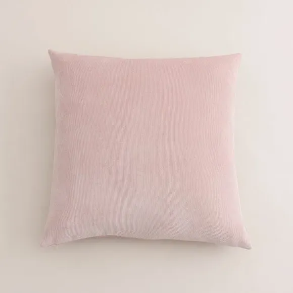 Square Cushion with Zip - Blush, Velour