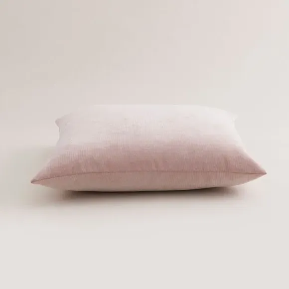 Square Cushion with Zip - Blush, Velour