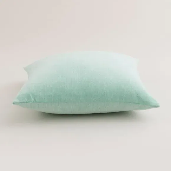 Square Cushion with Zip - Celadon, Velour