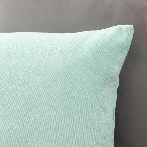 Square Cushion with Zip - Celadon, Velour