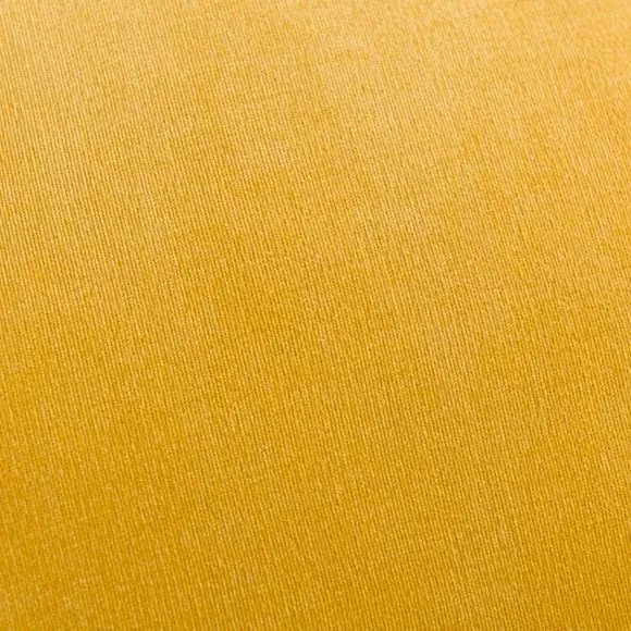 Square Cushion with Zip - Citrine, Velour