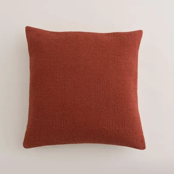 Square Cushion with Zip Cover - Butterscotch, Cotton