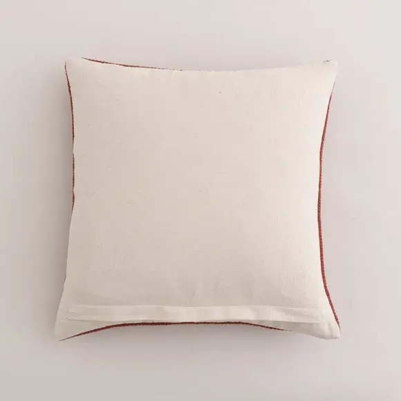 Square Cushion with Zip Cover - Butterscotch, Cotton