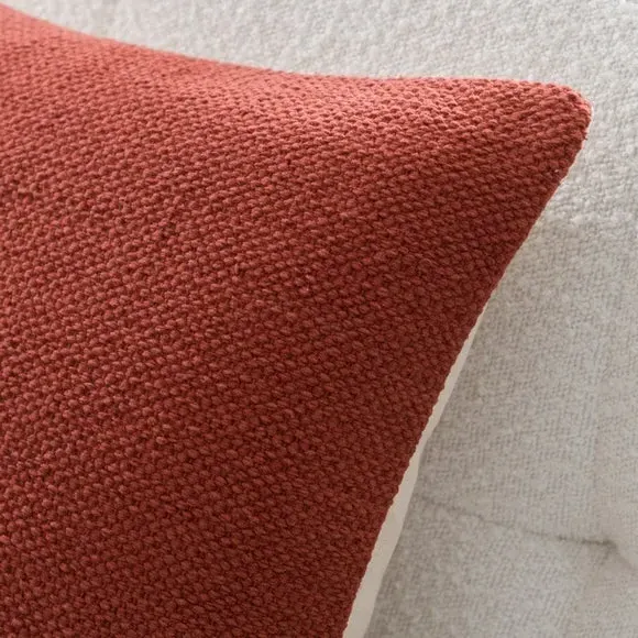 Square Cushion with Zip Cover - Butterscotch, Cotton