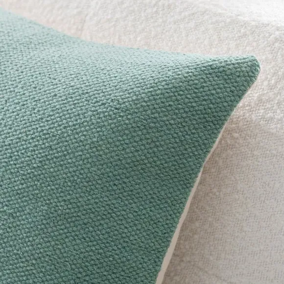 Square Cushion with Zip Cover - Mineral, Cotton