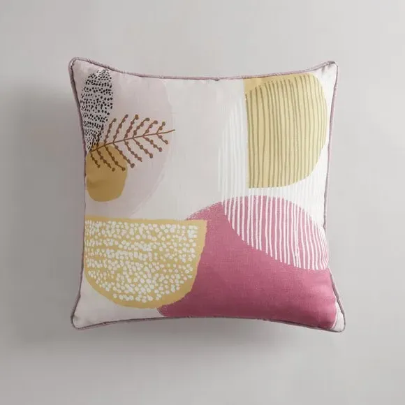 Square Cushion with Zip Cover - Multicolor