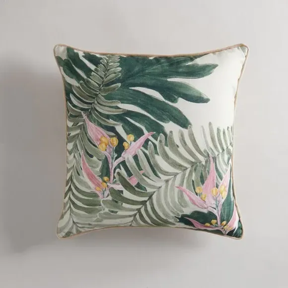 Square Cushion with Zip Cover - Multicolor