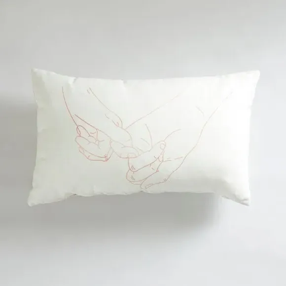 Square Cushion with Zip Cover - Natural image