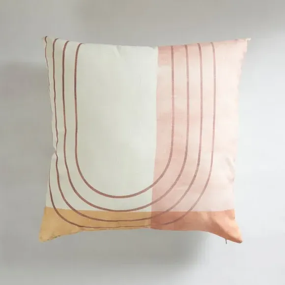 Square Cushion with Zip Cover - Natural image