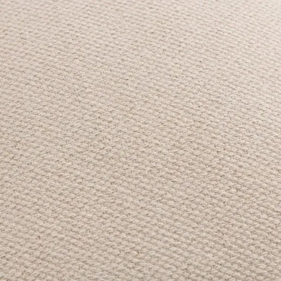 Square Cushion with Zip Cover - Natural, Cotton