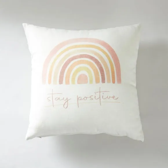 Square Cushion with Zip Cover - Natural