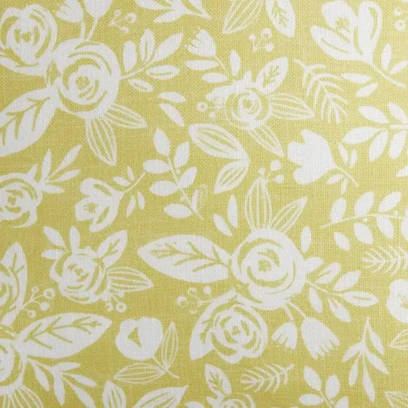 Square Cushion with Zip Cover - Ochre, Fabric