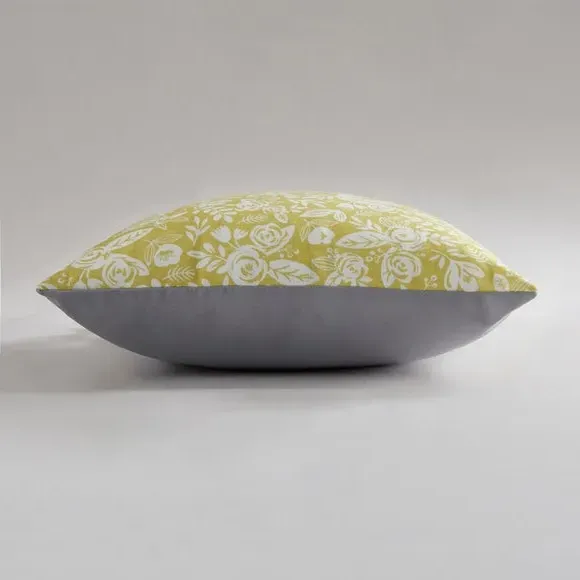 Square Cushion with Zip Cover - Ochre, Fabric