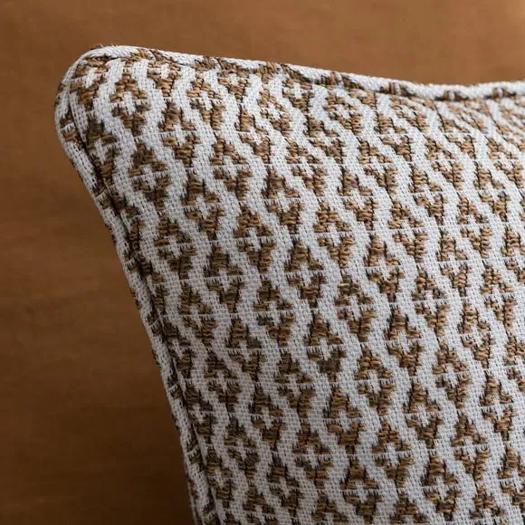 Square Cushion with Zip Fastening - Butterscotch