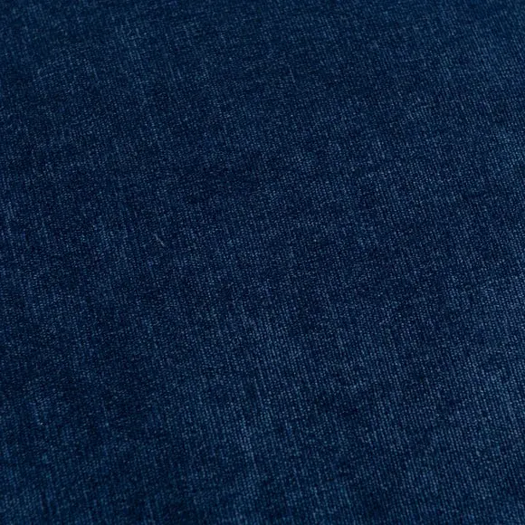 Square Cushion with Zip - Indigo, Velour