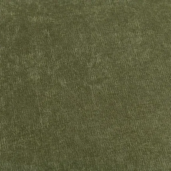 Square Cushion with Zip - Olive, Velour