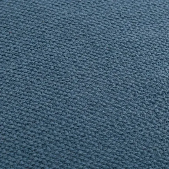 Square Cushion with Zip - Pacific Blue, Cotton