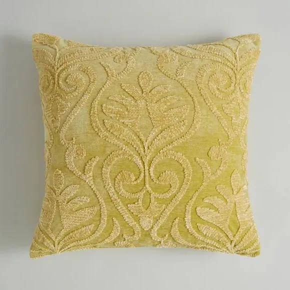 Square Cushion with Zip - Primrose, Chenille