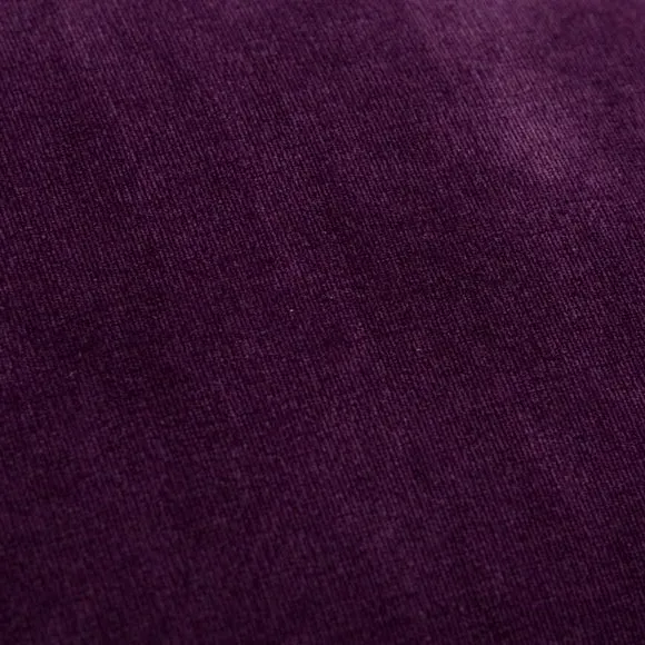 Square Cushion with Zip - Purple, Velour