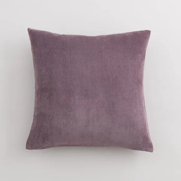 Square Cushion with Zip - Thistle, Velour