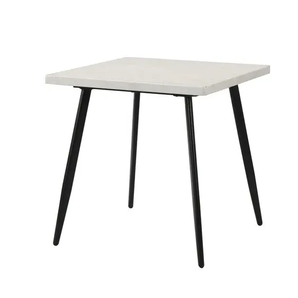 Square Dining Table - Grey, Concrete Effect