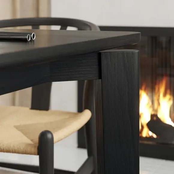 Square Extendable Dining Table - Black, Oak