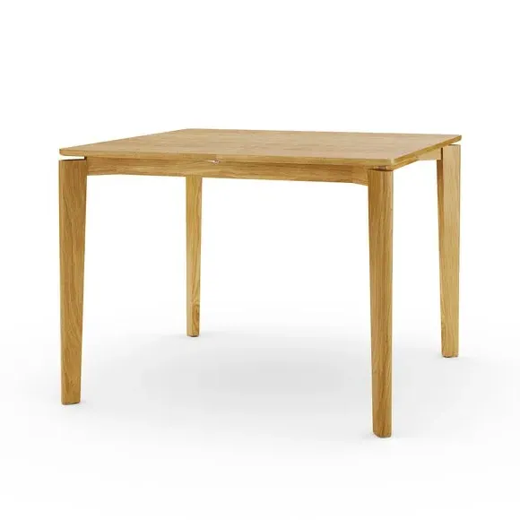 Square Extendable Dining Table - Oak, Solid Wood
