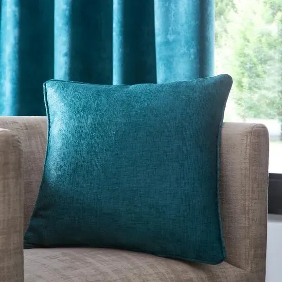Square Filled Cushion - Forest, Woven Fabric image