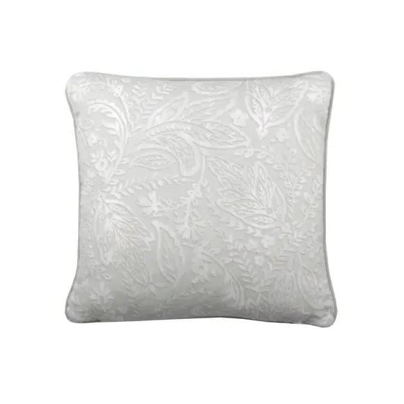 Square Filled Cushion - Green, Cotton