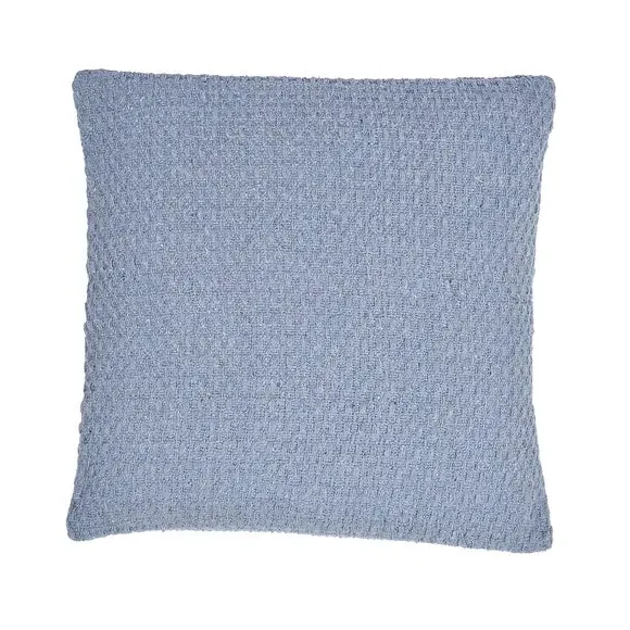 Square Filled Cushion Woven - Blue, Cotton