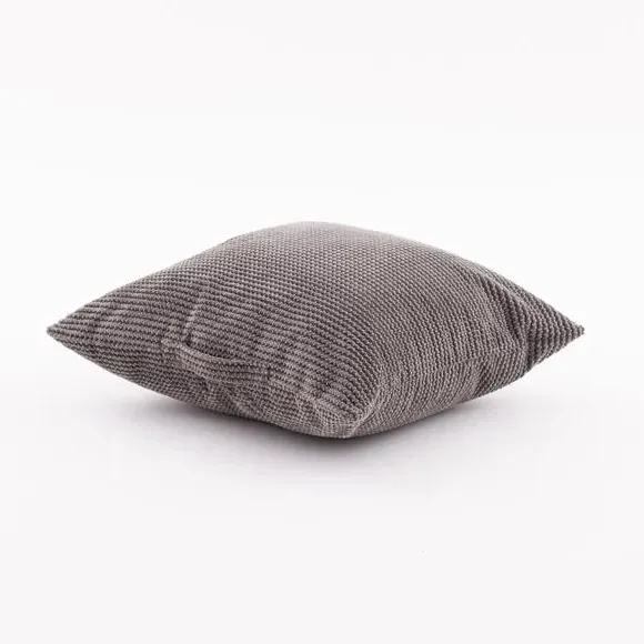 Square Floor Cushion with Handle - Charcoal, Cord