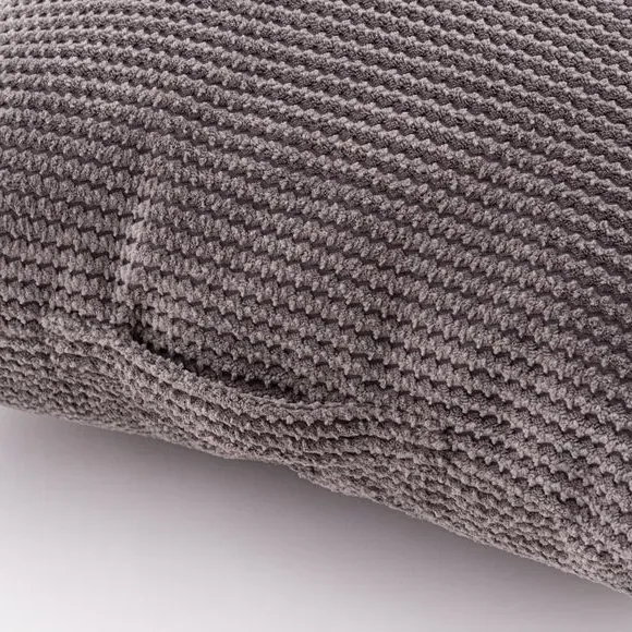Square Floor Cushion with Handle - Charcoal, Cord