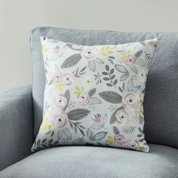 Square Floral Cushion - Multicolor image