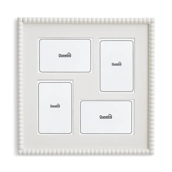 Square Multi Photo Frame with Mount - White
